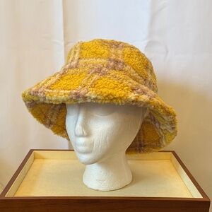 Yellow Plaid Women's Bucket Hat am I the drama? Y2K